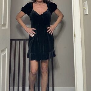 B Darlin Black Velvet Dress